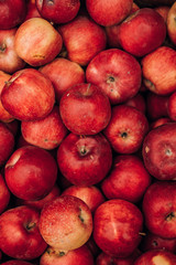 fresh red apples, fruits, autumn harvest, vitamin