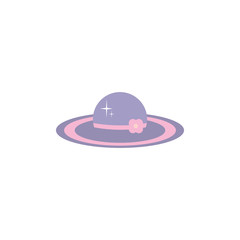 Isolated hat icon flat design