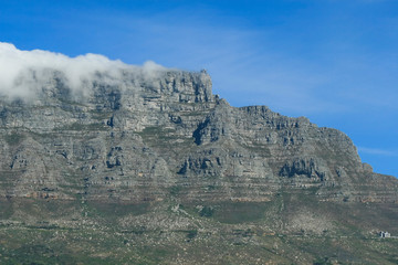 Fototapeta na wymiar African capetown city and Table Mountain