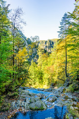 Sunny Autumn Day in the Oetschergraeben in Lower Austria