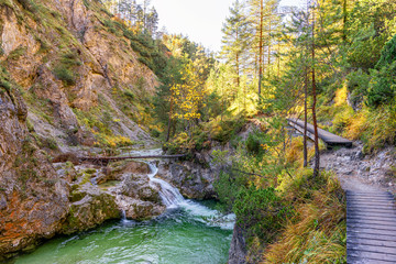 Sunny Autumn Day in the Oetschergraeben in Lower Austria