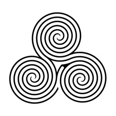 Triskelion symbol icon