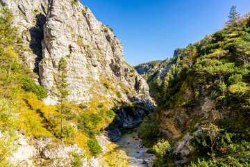 Sunny Autumn Day in the Oetschergraeben in Lower Austria