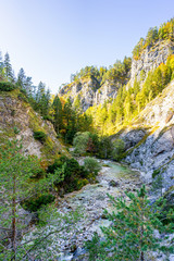Sunny Autumn Day in the Oetschergraeben in Lower Austria