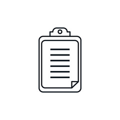 Isolated document icon line design