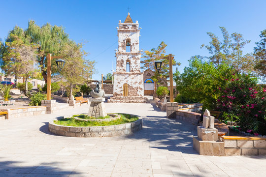 Chile Atacama urban park of Toconao