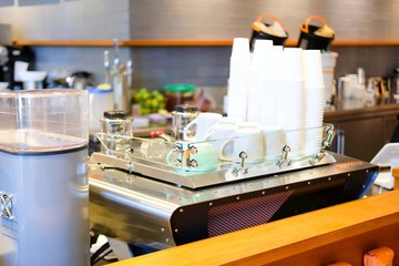 Coffee shop interior.