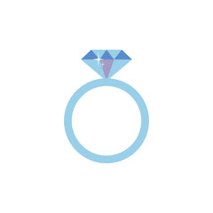 Isolated ring icon flat design