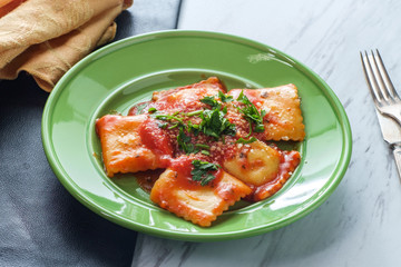 Italian Ravioli Marinara Sauce