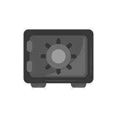 Isolated strongbox icon flat design
