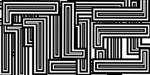 Black and white pattern of one