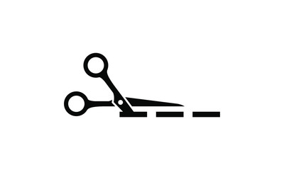 scissors icon vector