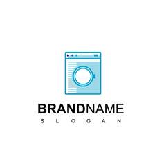 Home Service, Laundry Logo Design Vector