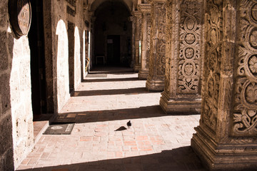 Arequipa stone architecture in Peru