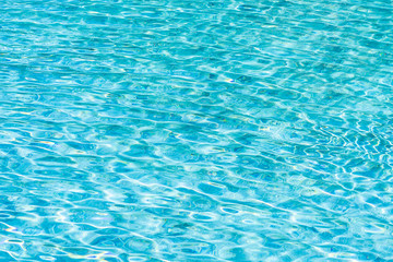 Abstract and surface pool water reflect with sun light background