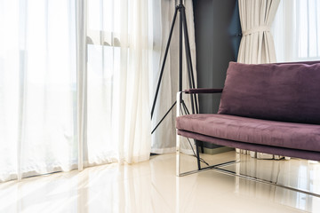 Comfortable pillow on sofa chair