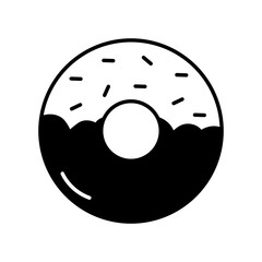 Fototapeta premium Sweet and delicious donut line design