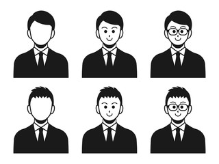 ビジネスマンのアイコンセット