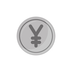 Isolated coin icon flat design