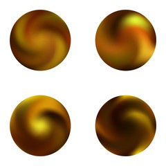 Collection with round modern backgrounds.