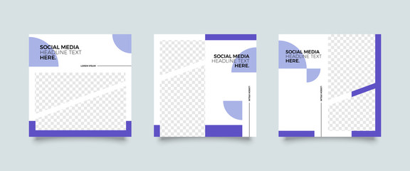 Editable simple corporate posts, Easy Use in banners, promotion designs, branding company, bloggers, designers, shop owners, entrepreneurs and businesses. Social media post template. Vector