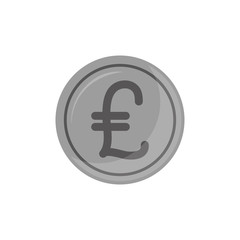 Isolated coin icon flat design