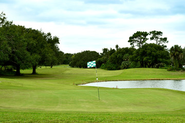 Fototapeta premium Golf Course and Landscape