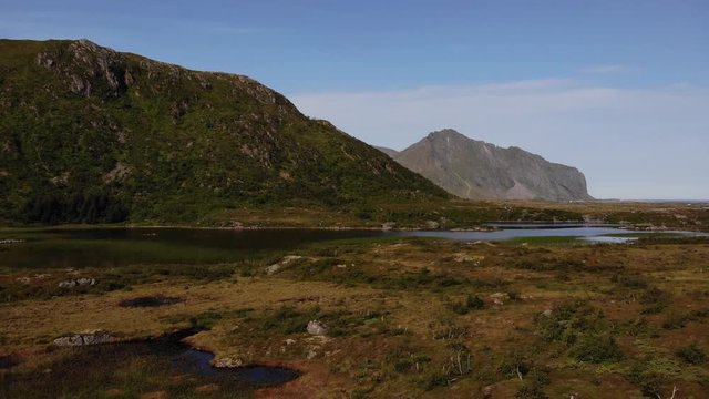 Landscape with water and mountains
