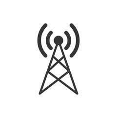 Naklejka premium Transmiter Antena Icon Vector Illustration
