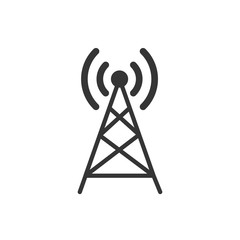 Naklejka premium Transmiter Antena Icon Vector Illustration