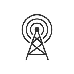 Naklejka premium Transmiter Antena Icon Vector Illustration