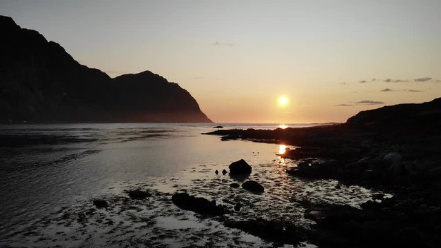 Sunset over the sea
