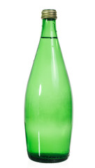 green bottle isolated on white