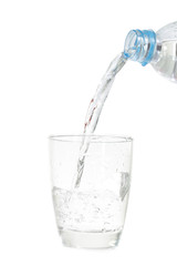 Pouring water into glass