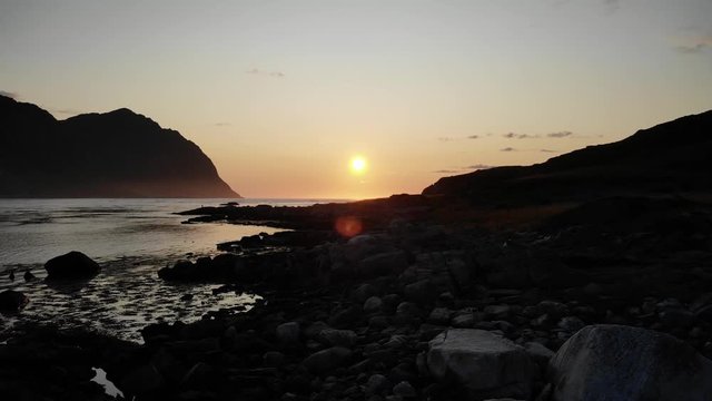 Sunset at the sea