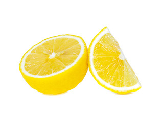 Lemons  white background