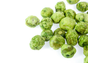 Fototapeta premium dry peas isolated on a white background