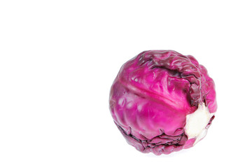 Fototapeta premium red cabbage isolated on white