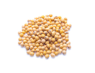 Soybeans  isolated on white background
