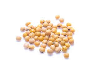 Soybeans  isolated on white background