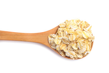 oats, oatmeal isolated on white background