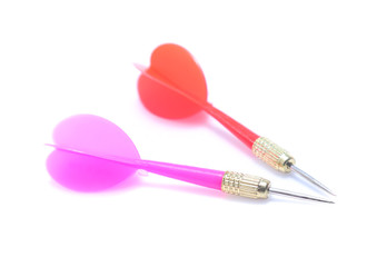 dart flights isolated on white background