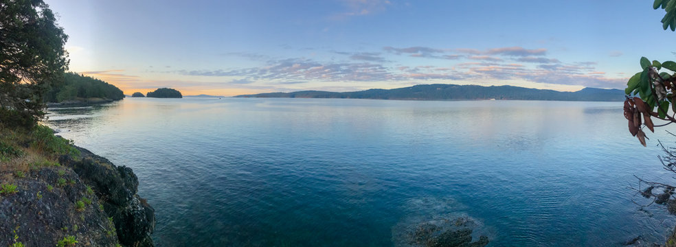 Panorama Of BC Gulf Islands