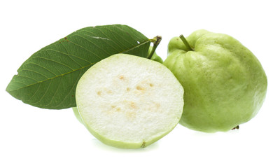 Fresh guava isolated on a white background