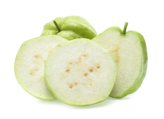 Fresh guava isolated on a white background