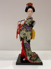 japanese doll with beautiful dress 
