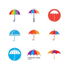umbrella logo vector