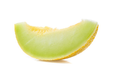 cantaloupe melon isolated on white