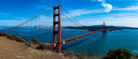 Panoramic of Golden Gate Bridge