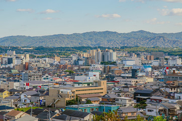 Fototapeta premium 滋賀県大津市の都市景観 大津～瀬田